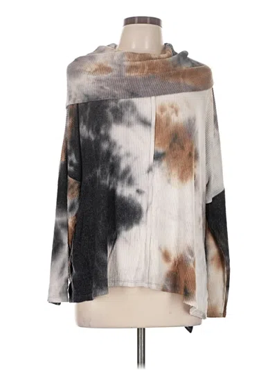 Pre-owned Chenault Long Sleeve Blouse In Gray