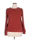 Chenault Long Sleeve Top Red Boatneck Tops In Red