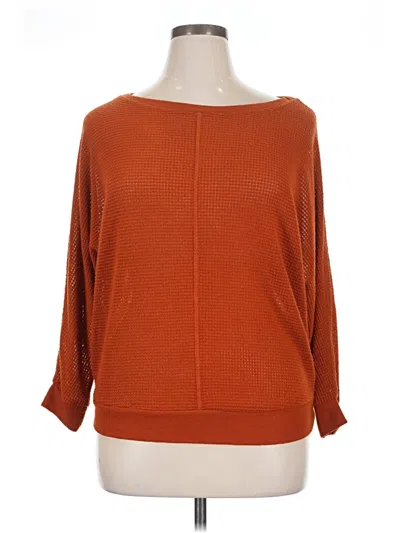 Pre-owned Chenault Pullover Sweater In Orange