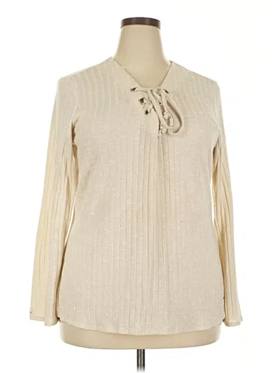 Pre-owned Chenault Pullover Sweater In White