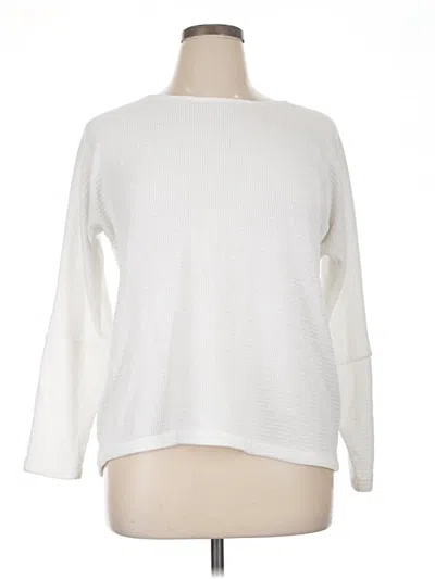 Pre-owned Chenault Pullover Sweater In White