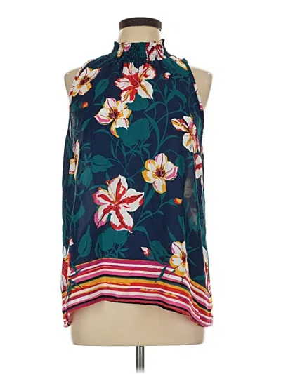 Pre-owned Chenault Sleeveless Blouse In Blue