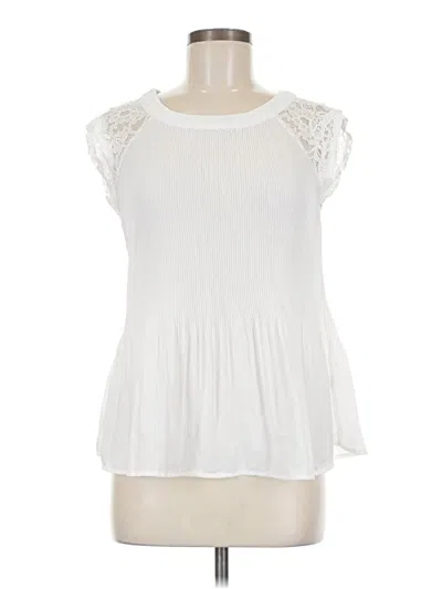 Pre-owned Chenault Sleeveless Blouse In Ivory