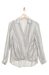 Chenault Stripe Top In Gray
