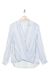 Chenault Stripe Top In Blue