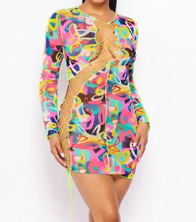 Chérie South Beach Nights Dress In Multicolor
