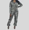 Chérie That Girl Jumpsuit In Ombré Gray In Multi