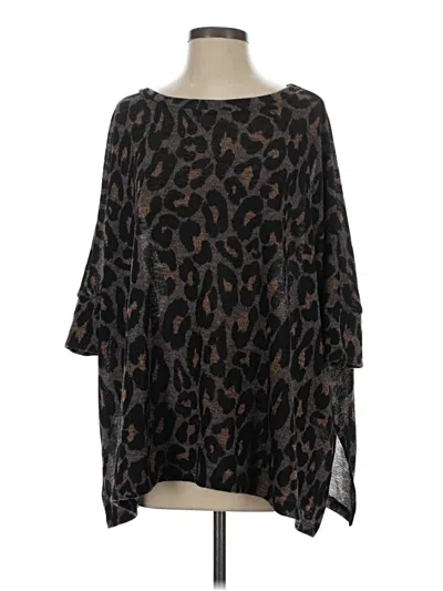 Pre-owned Cherish 3/4 Sleeve T-shirt In Black