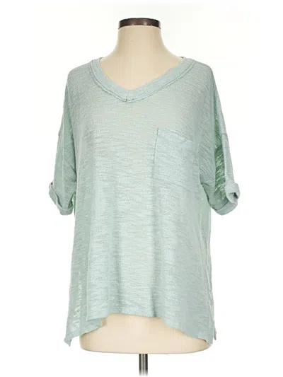 Pre-owned Cherish 3/4 Sleeve T-shirt In Green