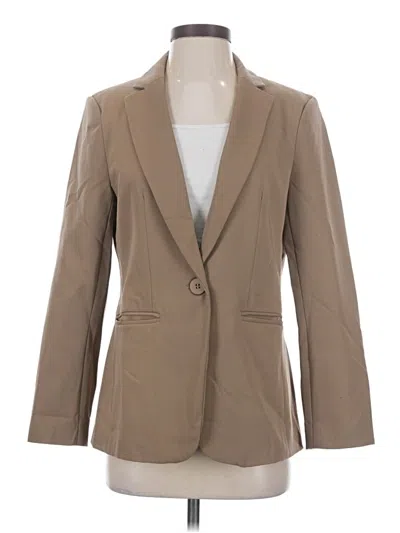 Pre-owned Cherish Blazer Jacket In Tan
