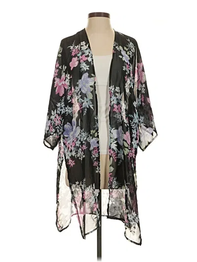 Pre-owned Cherish Kimono In Black