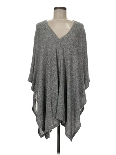 Pre-owned Cherish Poncho In Gray
