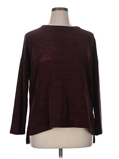 Pre-owned Cherish Pullover Sweater In Burgundy