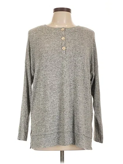 Pre-owned Cherish Pullover Sweater In Gray