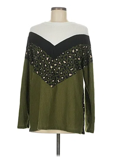 Pre-owned Cherish Pullover Sweater In Green
