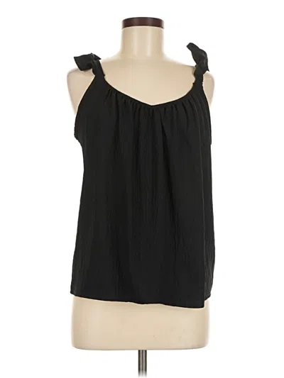 Pre-owned Cherish Sleeveless Blouse In Black