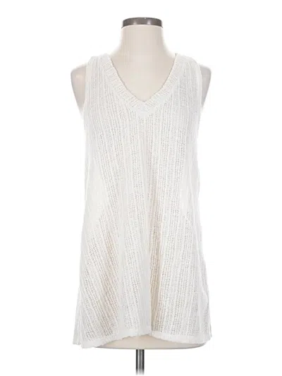 Pre-owned Cherish Sleeveless Blouse In White