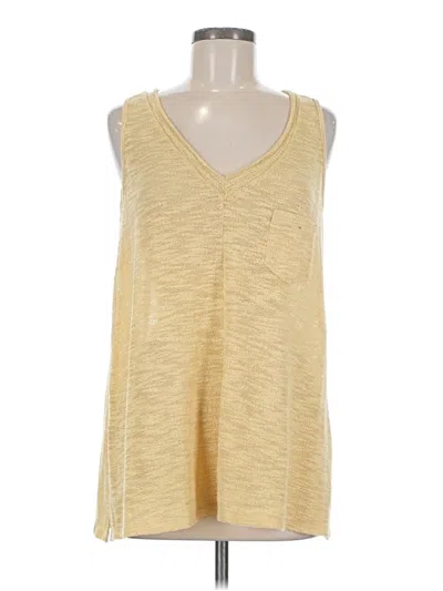 Pre-owned Cherish Sweater Vest In Yellow