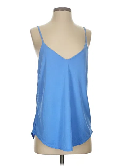 Pre-owned Cherish Tank Top Blue Halter Neckline Tops