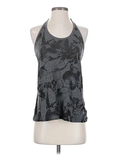 Pre-owned Cherish Tank Top Gray Halter Neckline Tops