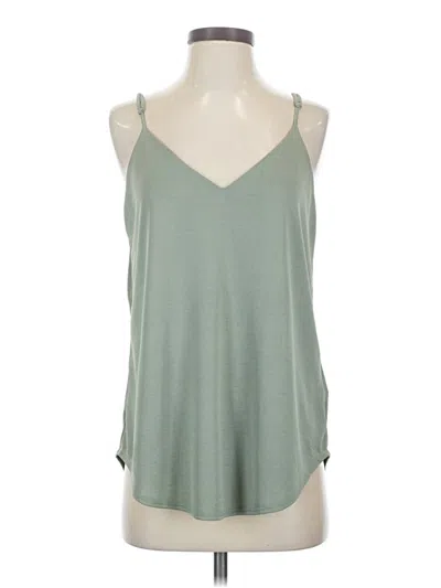 Pre-owned Cherish Tank Top Green Halter Neckline Tops