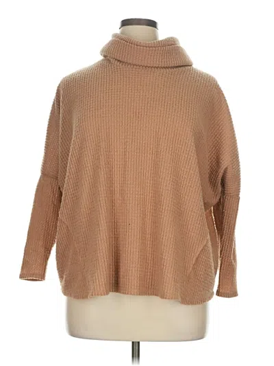 Pre-owned Cherish Turtleneck Sweater In Tan
