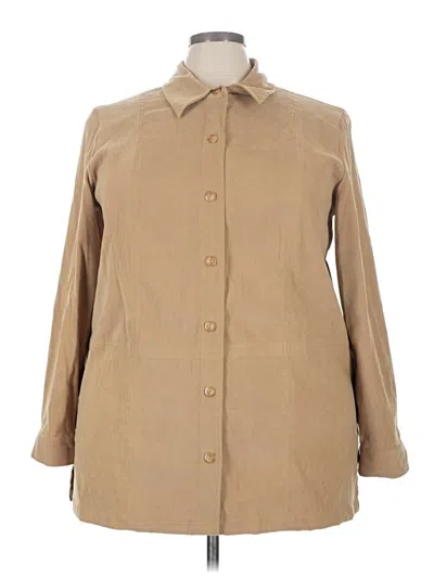 Pre-owned Cherokee 3/4 Sleeve Blouse In Tan