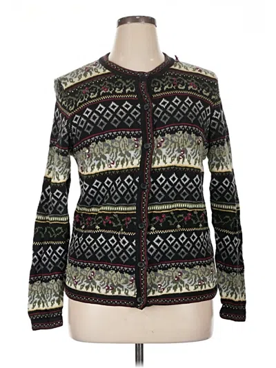 Pre-owned Cherokee Cardigan Sweater In Green