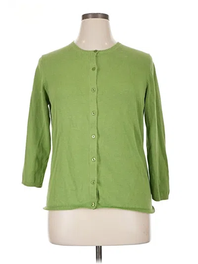 Pre-owned Cherokee Cardigan Sweater In Green