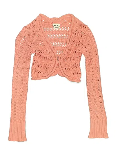 Pre-owned Cherokee Kids' Cardigan Sweater In Orange