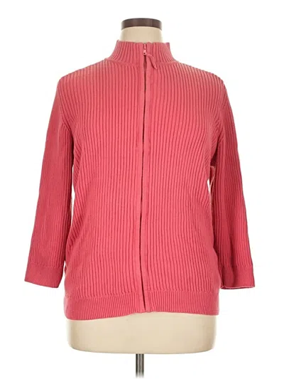 Pre-owned Cherokee Cardigan Sweater In Pink