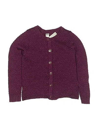 Pre-owned Cherokee Kids' Cardigan Sweater In Purple