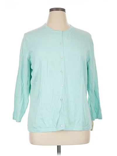 Pre-owned Cherokee Cardigan Sweater In Teal