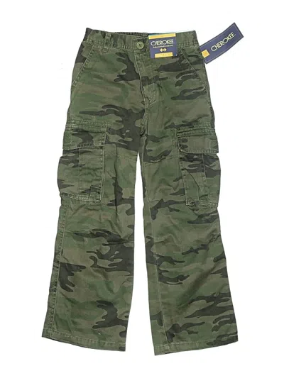 Pre-owned Cherokee Kids' Cargo Pants In Green