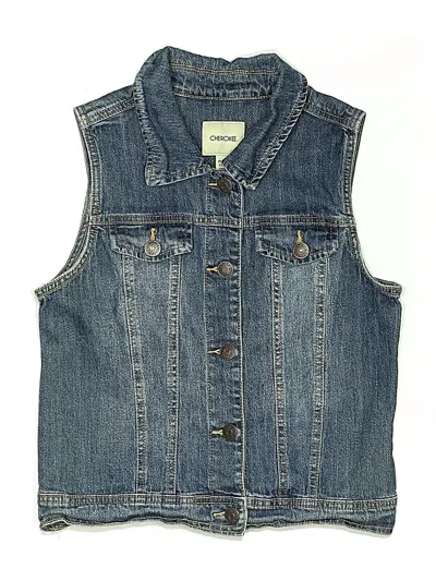 Pre-owned Cherokee Kids' Denim Vest In Blue