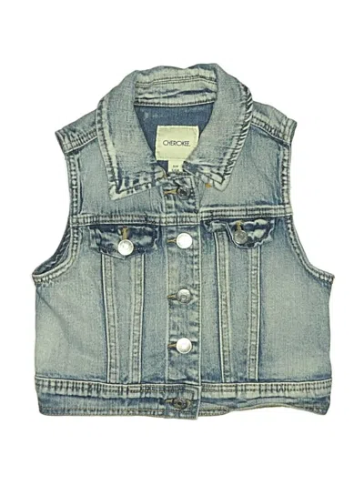 Pre-owned Cherokee Kids' Denim Vest In Blue