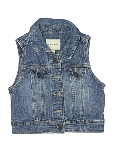 Pre-owned Cherokee Kids' Denim Vest In Blue