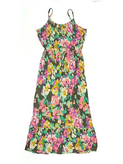 Pre-owned Cherokee Kids' Dress In Green