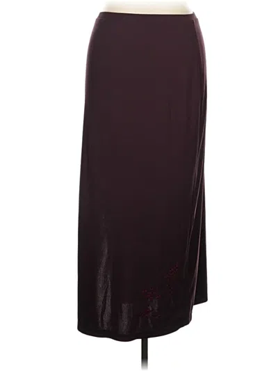 Pre-owned Cherokee Formal Skirt In Burgundy