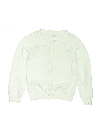 Pre-owned Cherokee Kids' Long Sleeve Top Green Crew Neck Tops