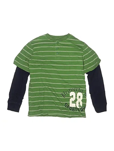Pre-owned Cherokee Kids' Long Sleeve Top Green Tops