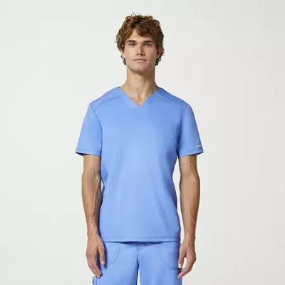 Cherokee Mens Short Sleeve Scrub Top In Purple