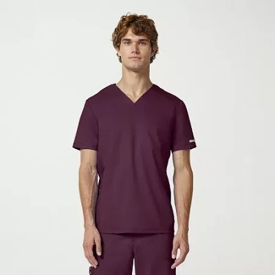 Cherokee Mens Short Sleeve Scrub Top In Purple