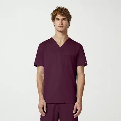 Cherokee Mens V Neck Short Sleeve Scrub Top In Multi