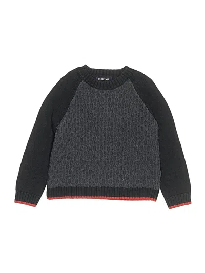 Pre-owned Cherokee Kids' Pullover Sweater In Black