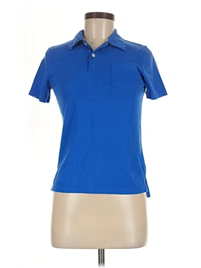 Pre-owned Cherokee Short Sleeve Polo Shirt In Blue