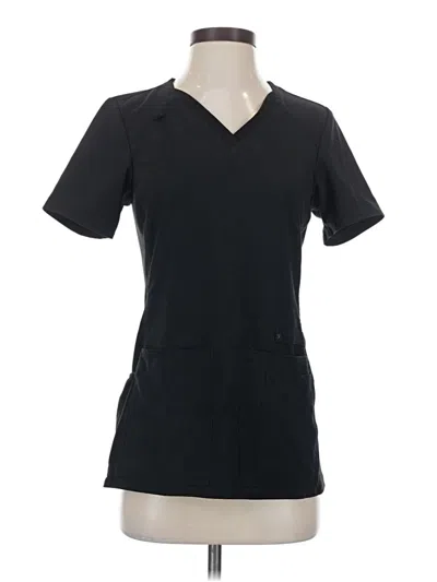 Pre-owned Cherokee Short Sleeve Top Black V-neck Tops