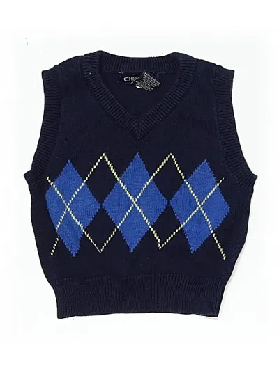 Pre-owned Cherokee Babies' Sweater Vest In Blue