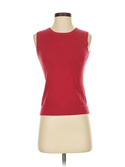 Pre-owned Cherokee Sweater Vest In Red