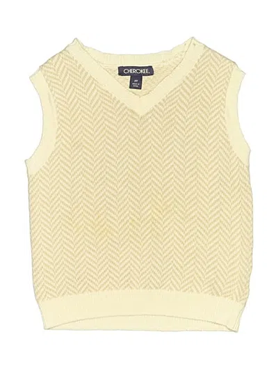 Pre-owned Cherokee Kids' Sweater Vest In Yellow